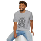 Crowned Woman T-Shirt — Monochrome Sunburst - MATER AETERNA