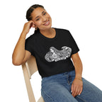 Wave Woman T-Shirt — Japanese-Inspired Ink Illustration - MATER AETERNA