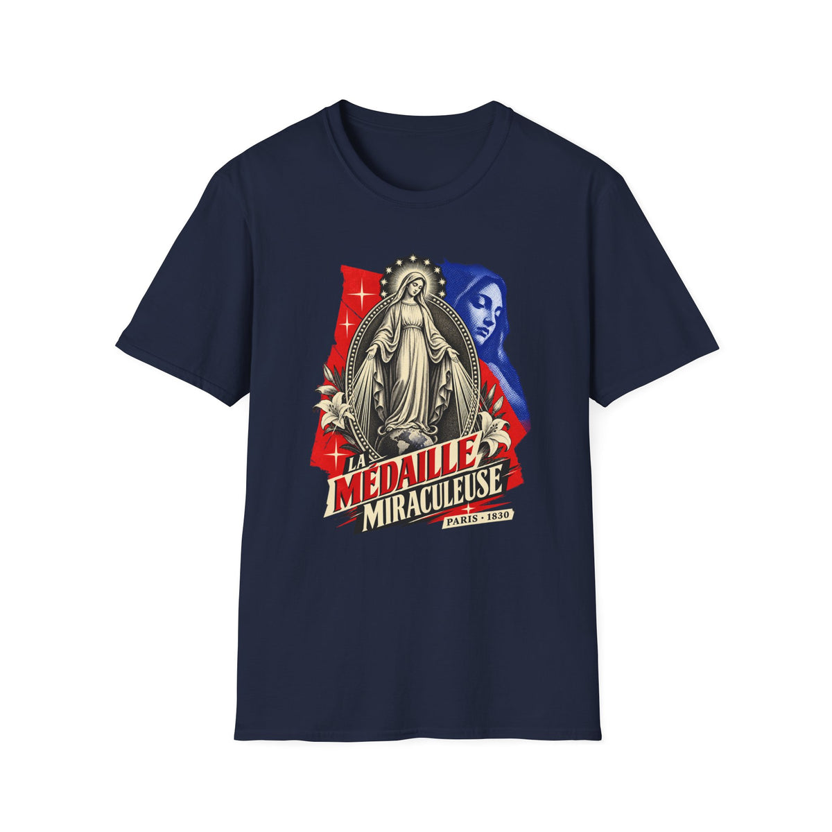 Miraculous Medal T-Shirt — La Médaille Miraculeuse Catholic Devotional Tee