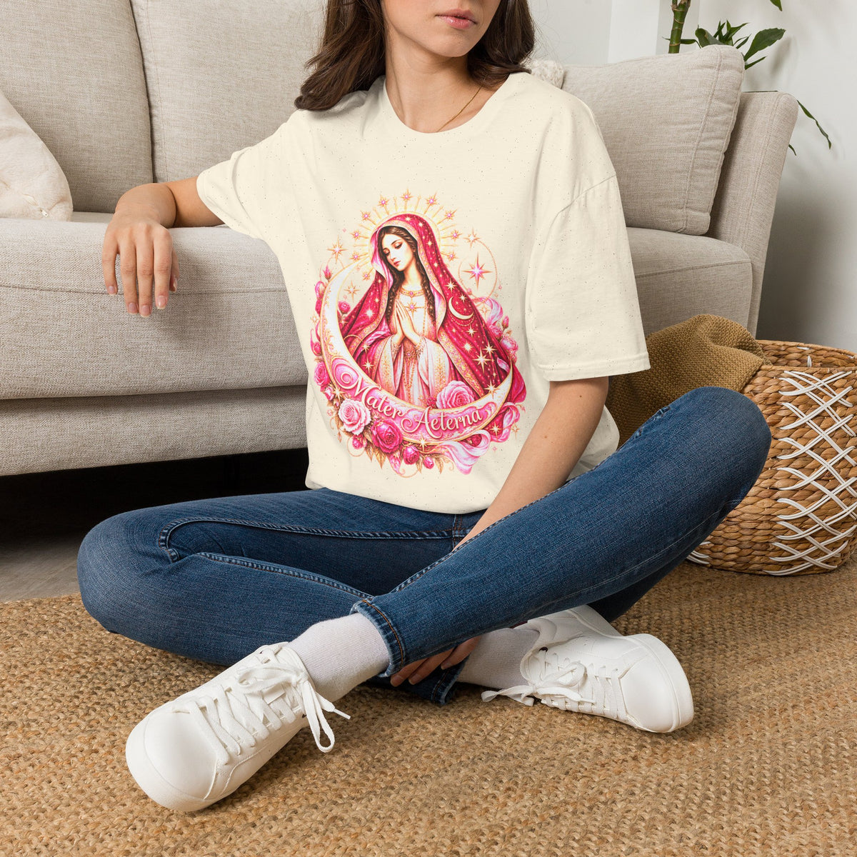 Our Lady of Guadalupe T-Shirt — Rosa & Stars - MATER AETERNA
