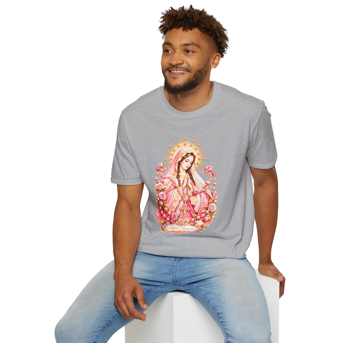 Our Lady of Guadalupe T-Shirt — Vintage Rose - MATER AETERNA