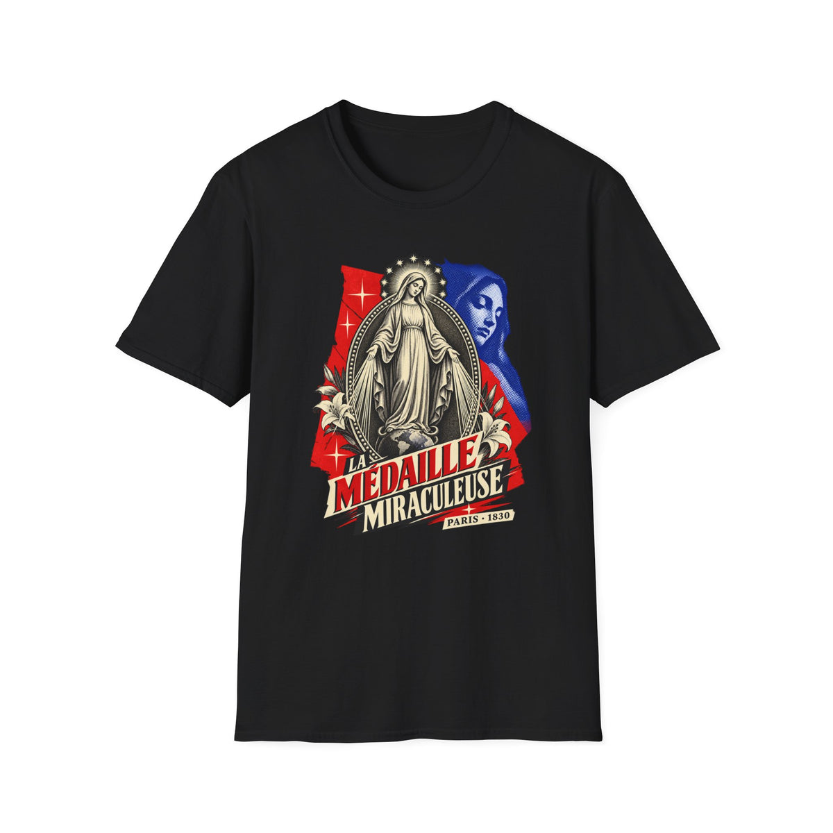Miraculous Medal T-Shirt — La Médaille Miraculeuse Catholic Devotional Tee
