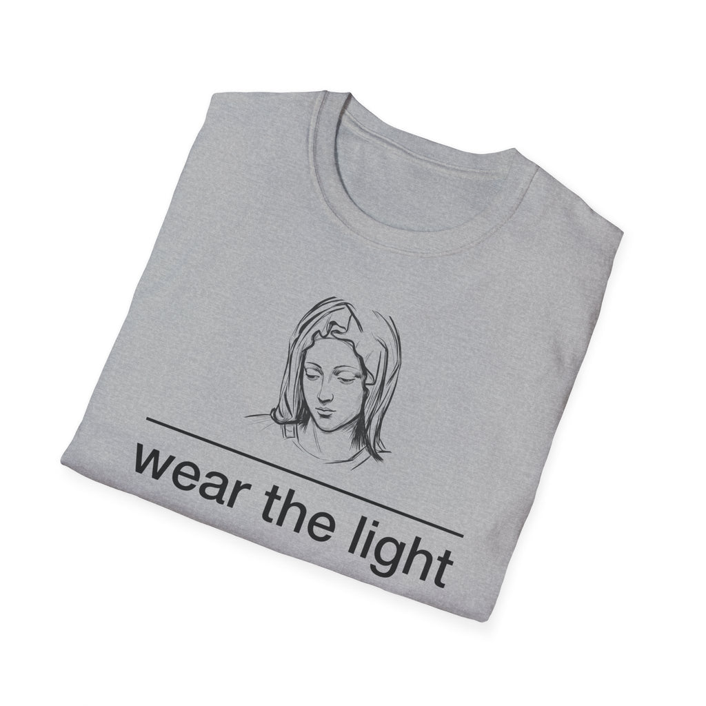 Minimal Inspirational T-Shirt — Wear the Light - MATER AETERNA
