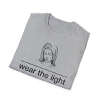 Minimal Inspirational T-Shirt — Wear the Light - MATER AETERNA