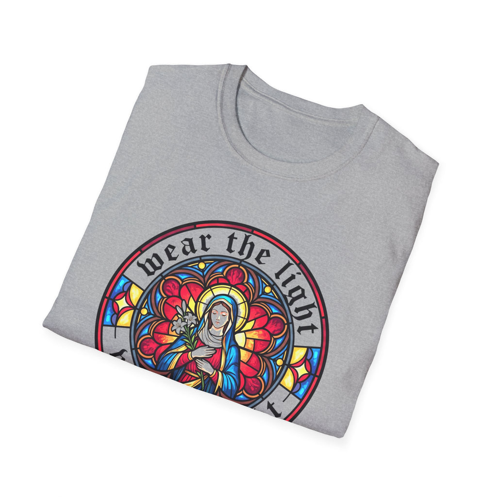 Stained Glass Madonna T-Shirt — Wear the Light - MATER AETERNA
