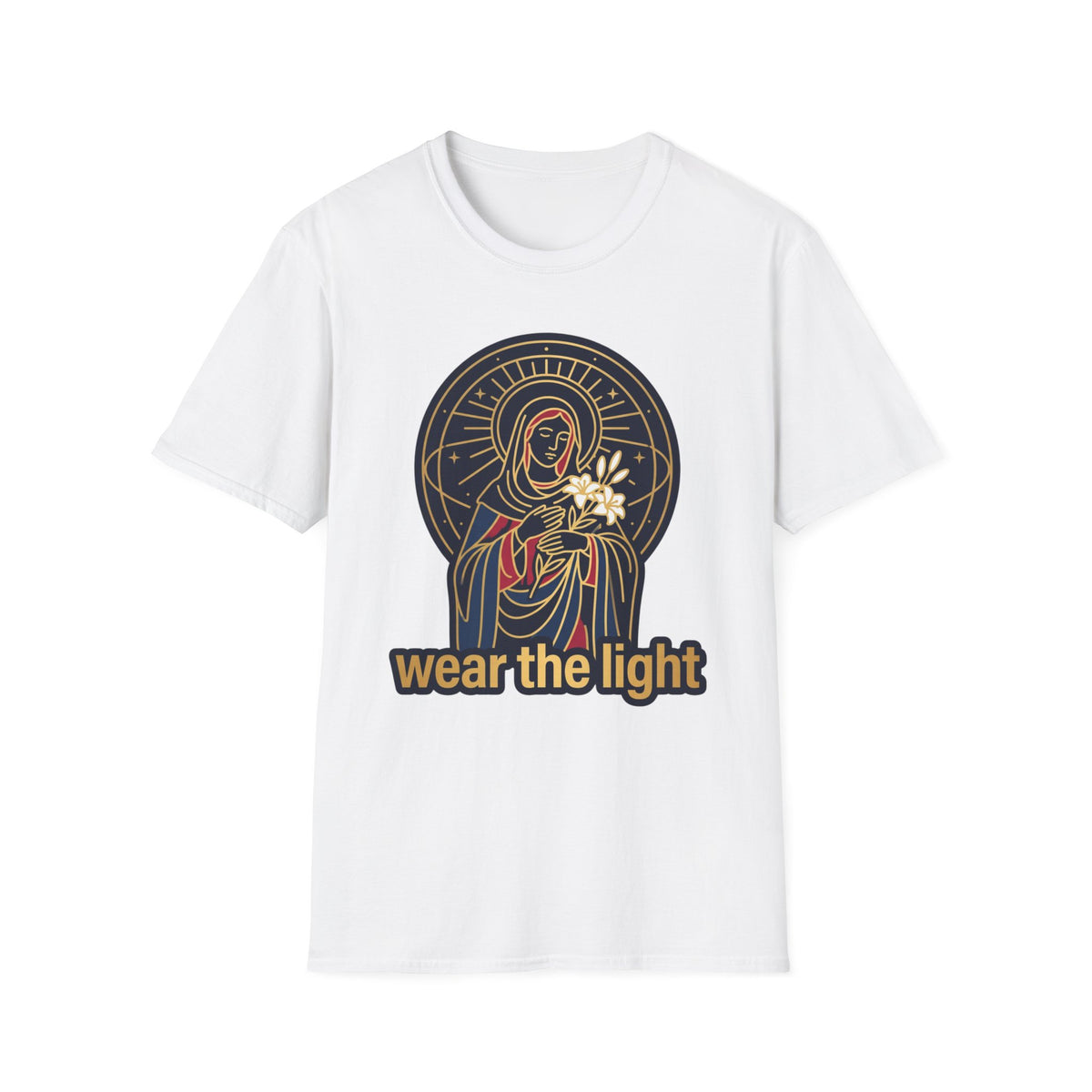 Wear The Light T-Shirt — Radiant Madonna Graphic Tee