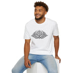 Occult Trident Graphic T-Shirt — Gothic Sigil Chest Design - MATER AETERNA