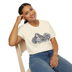 Wave Woman T-Shirt — Japanese-Inspired Ink Illustration - MATER AETERNA
