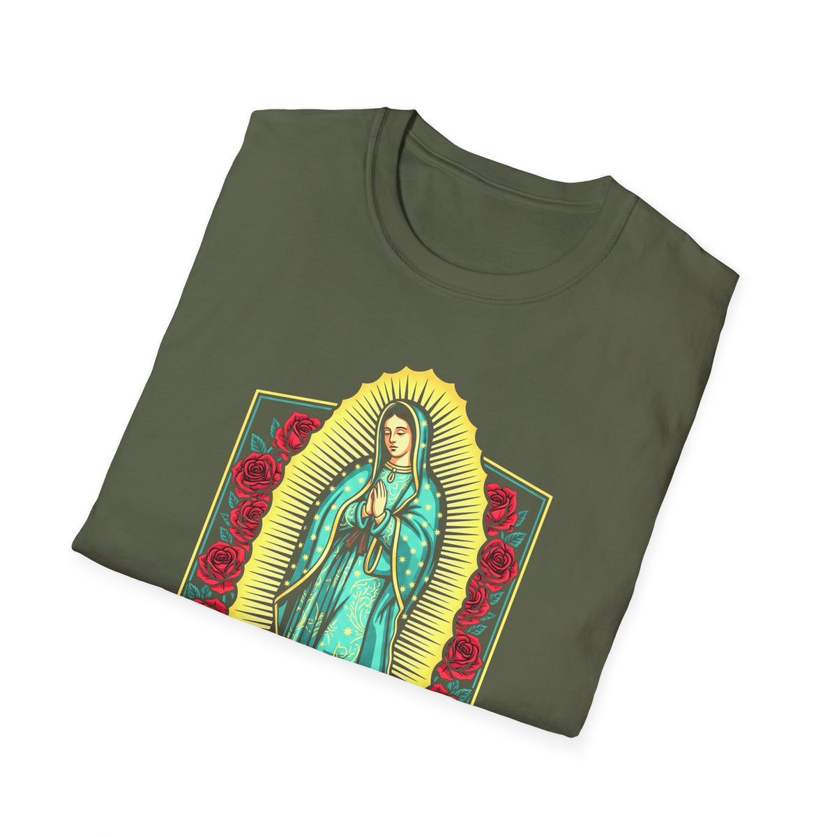 Our Lady of Guadalupe T-Shirt — Floral Devotional - MATER AETERNA