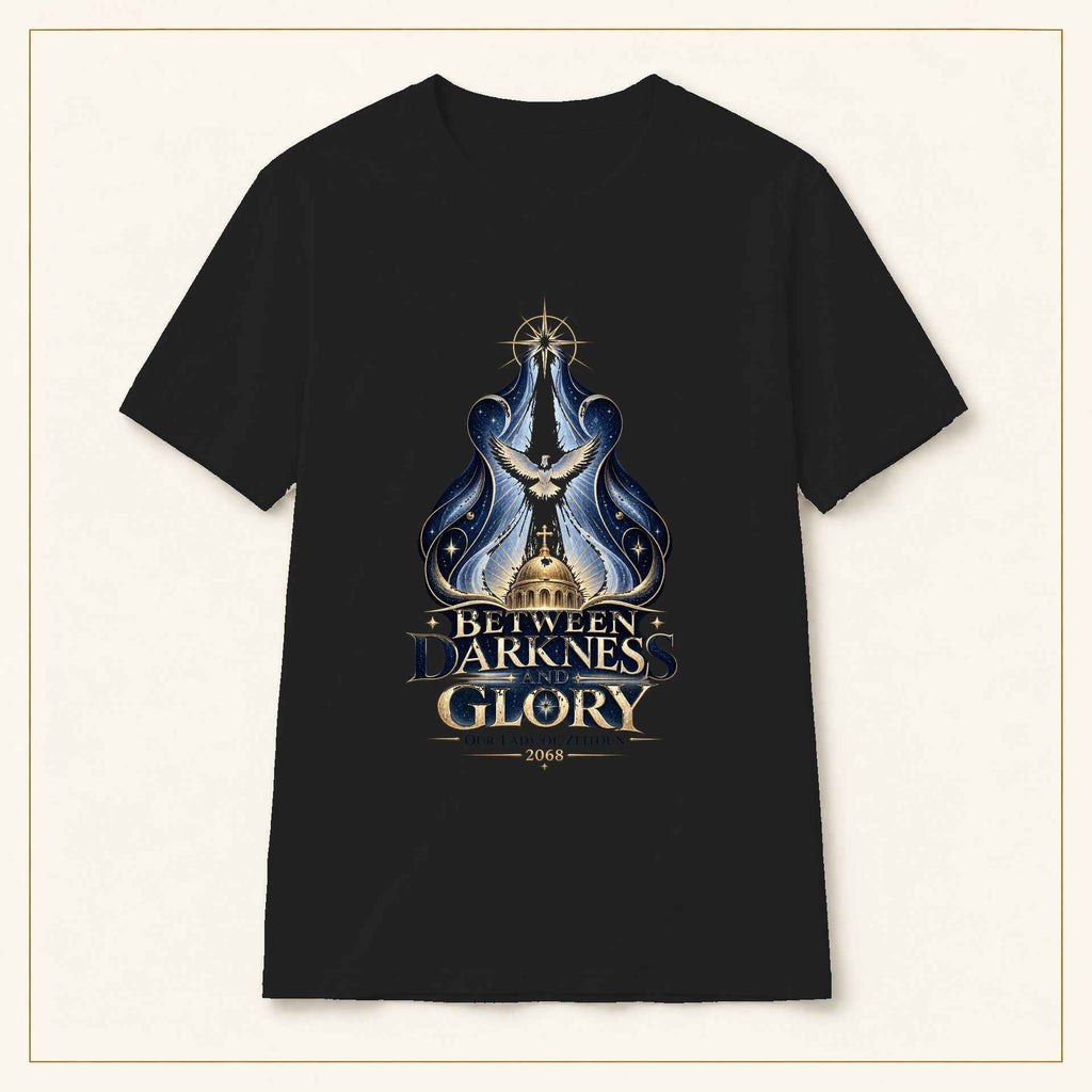 Between Darkness and Glory T-Shirt — Our Lady of Zeitoun