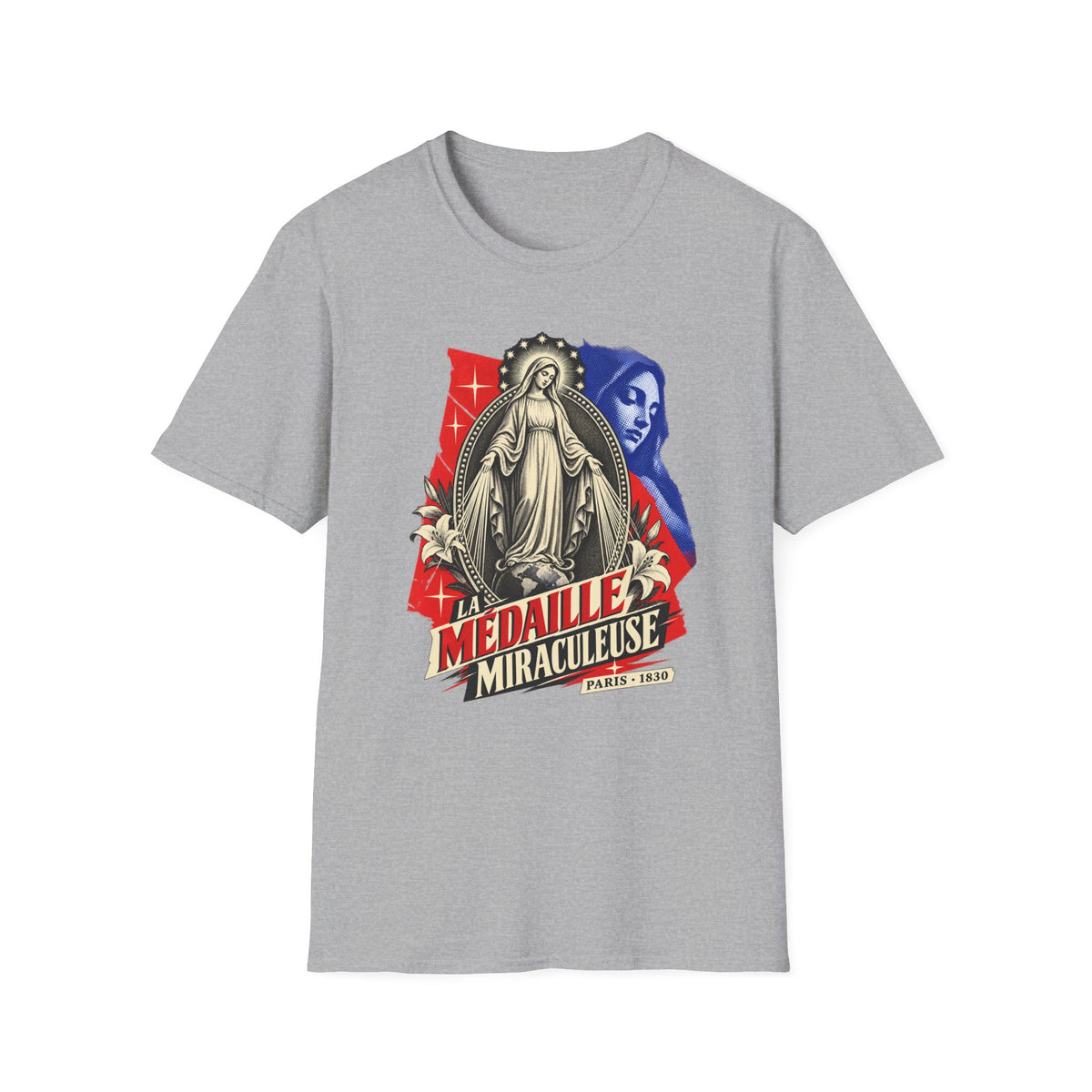 Miraculous Medal T-Shirt — La Médaille Miraculeuse Catholic Devotional Tee