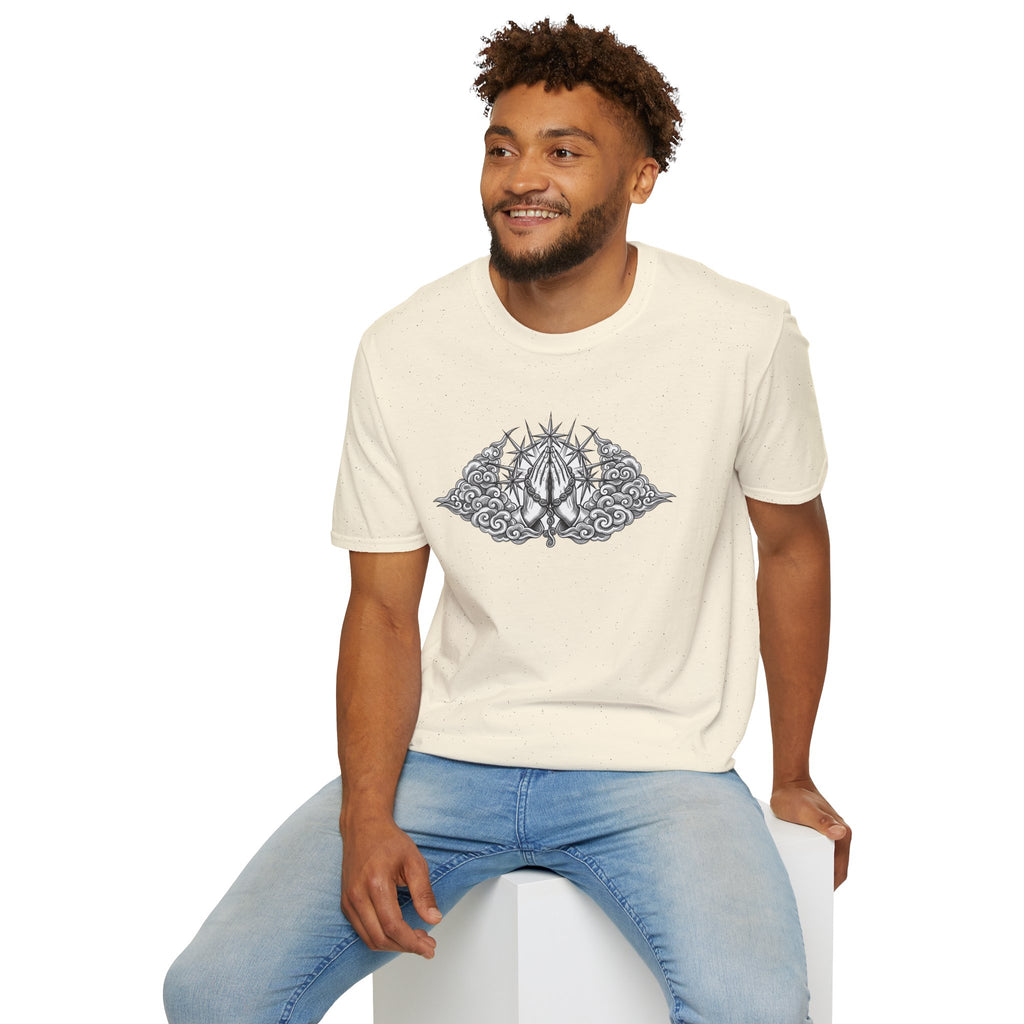 Occult Trident Graphic T-Shirt — Gothic Sigil Chest Design - MATER AETERNA