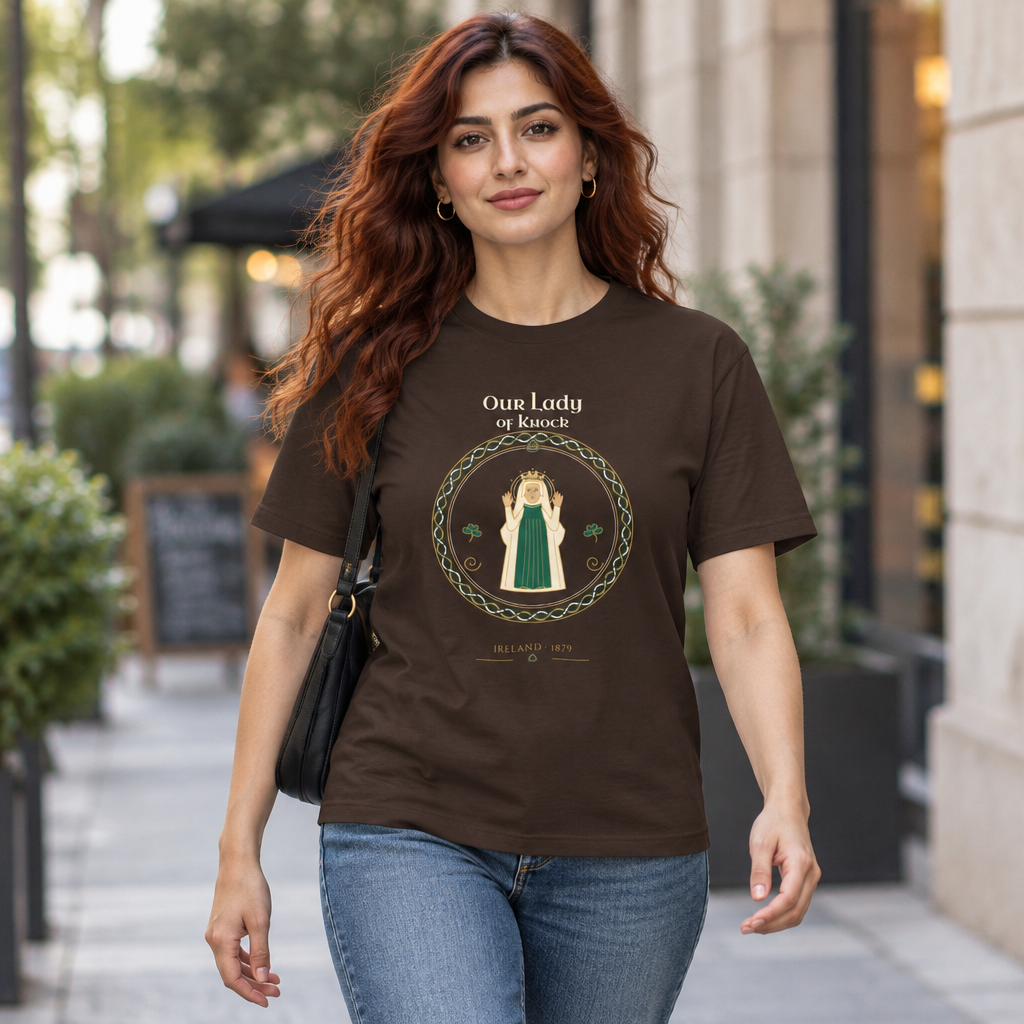Our Lady of Knock T-Shirt — Knotwork Seal