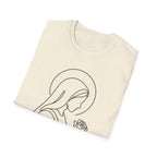 Minimal Madonna Line Art T-Shirt — Wear the Light - MATER AETERNA