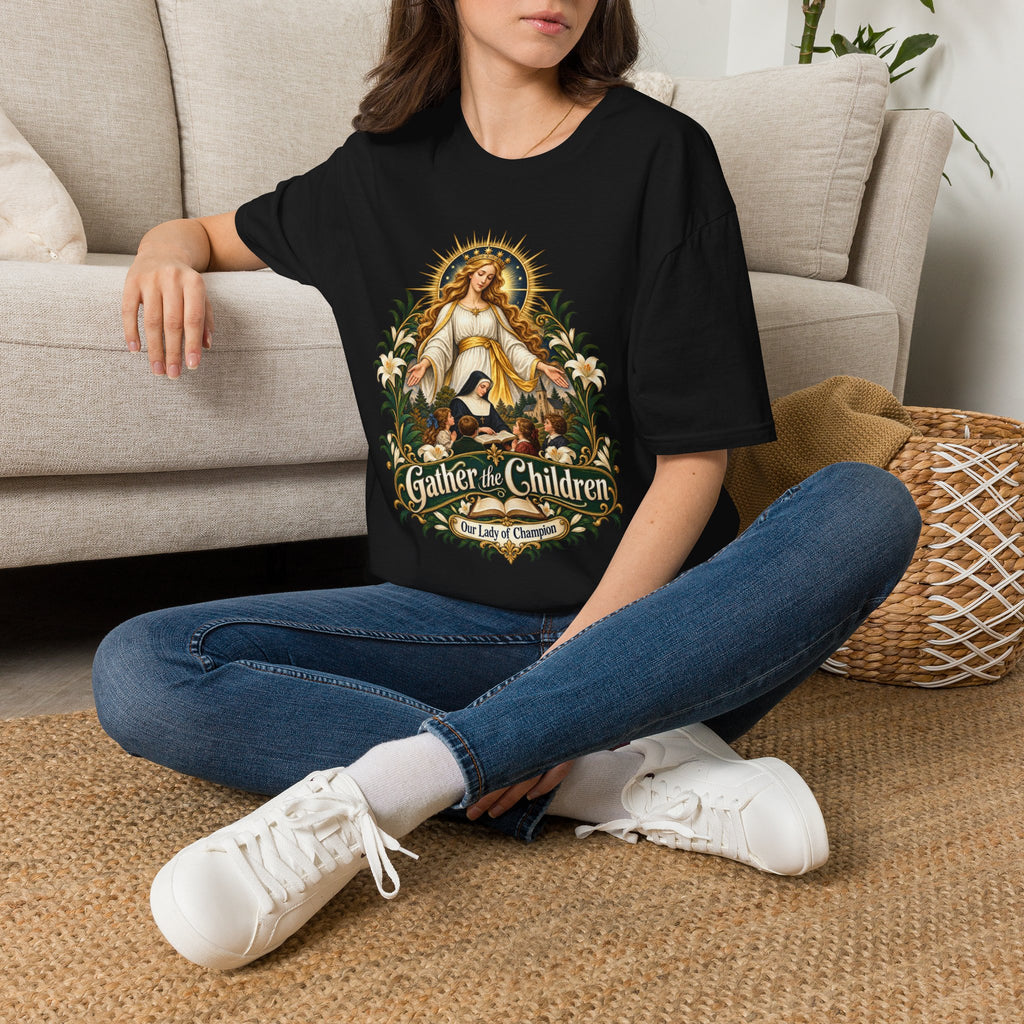 Gather the Children T-Shirt — Our Lady of Champion