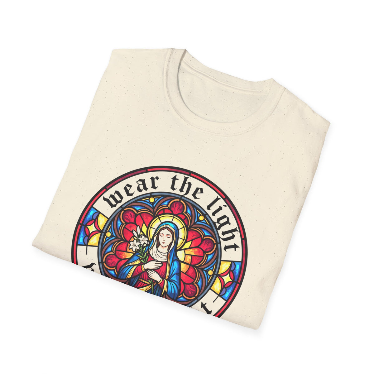 Stained Glass Madonna T-Shirt — Wear the Light - MATER AETERNA