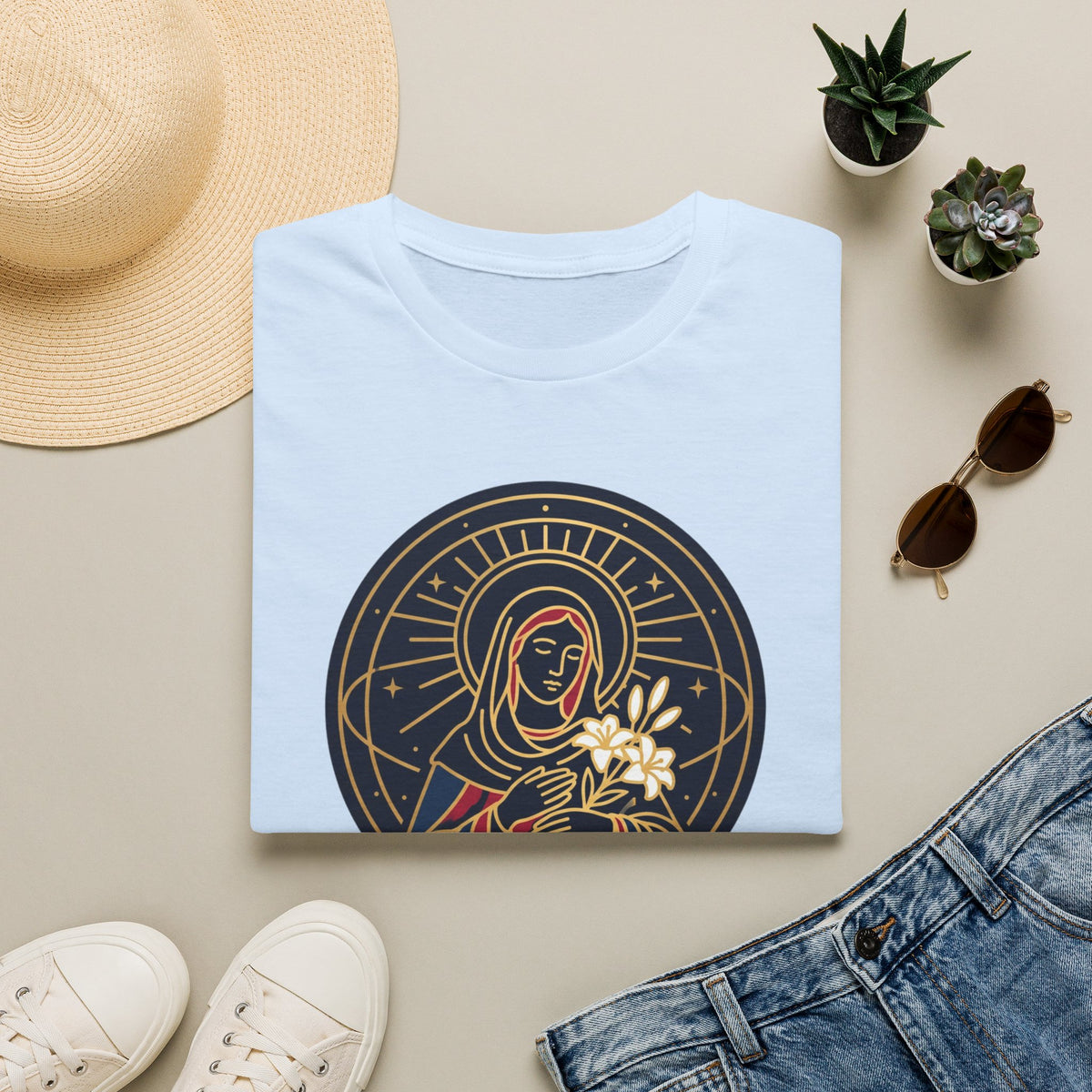 Wear The Light T-Shirt — Radiant Madonna Graphic Tee