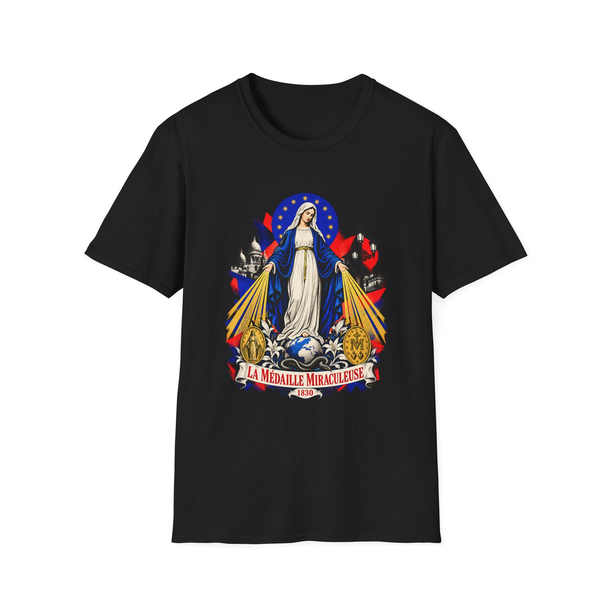 Virgin Mary 'La Médaille Miraculeuse' Graphic T-Shirt