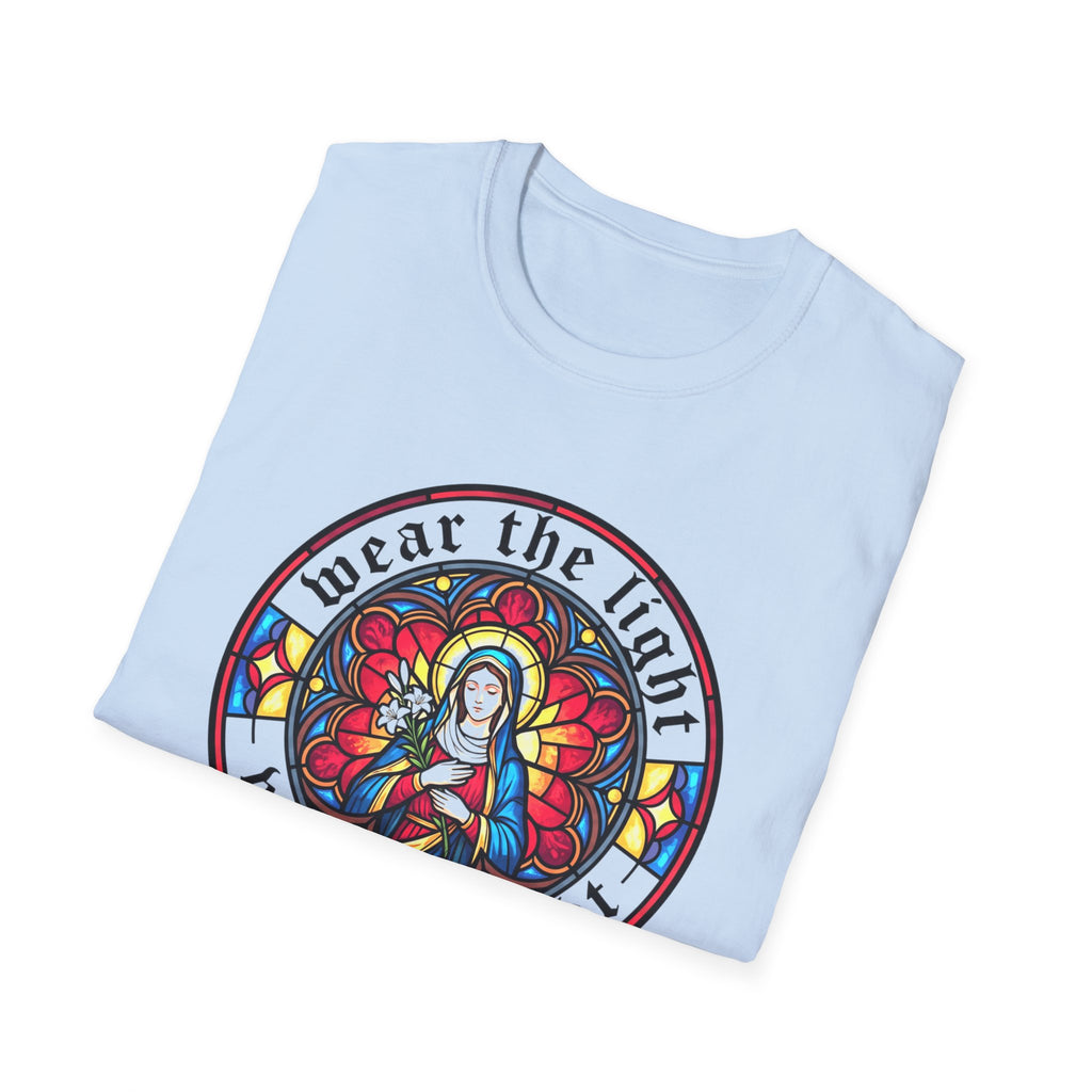 Stained Glass Madonna T-Shirt — Wear the Light - MATER AETERNA