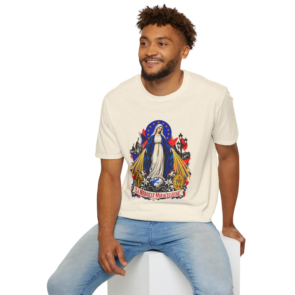 Virgin Mary 'La Médaille Miraculeuse' Graphic T-Shirt