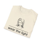 Minimal Inspirational T-Shirt — Wear the Light - MATER AETERNA