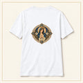 Our Lady of Ta' Pinu — Lace Madonna White T-Shirt — compact lay-flat, original print scale and placement — White — back view