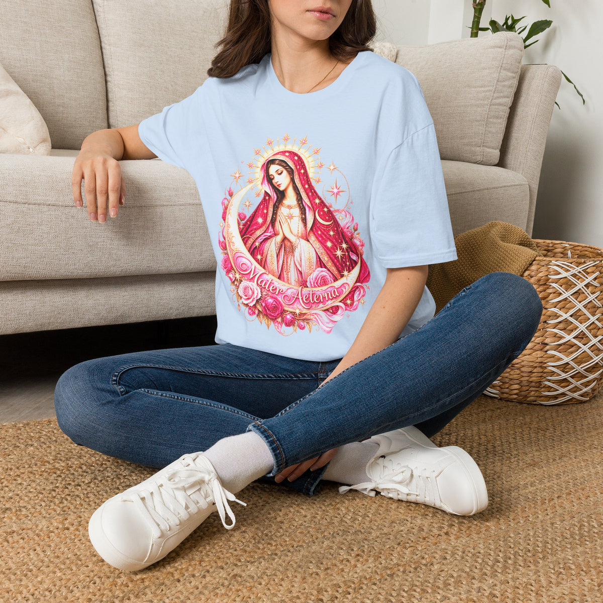 Our Lady of Guadalupe T-Shirt — Rosa & Stars - MATER AETERNA