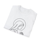 Minimal Madonna Line Art T-Shirt — Wear the Light - MATER AETERNA