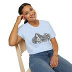 Wave Woman T-Shirt — Japanese-Inspired Ink Illustration - MATER AETERNA