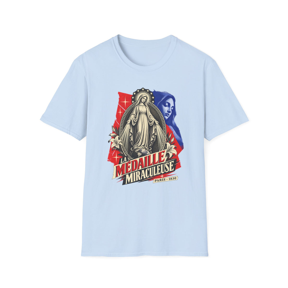 Miraculous Medal T-Shirt — La Médaille Miraculeuse Catholic Devotional Tee