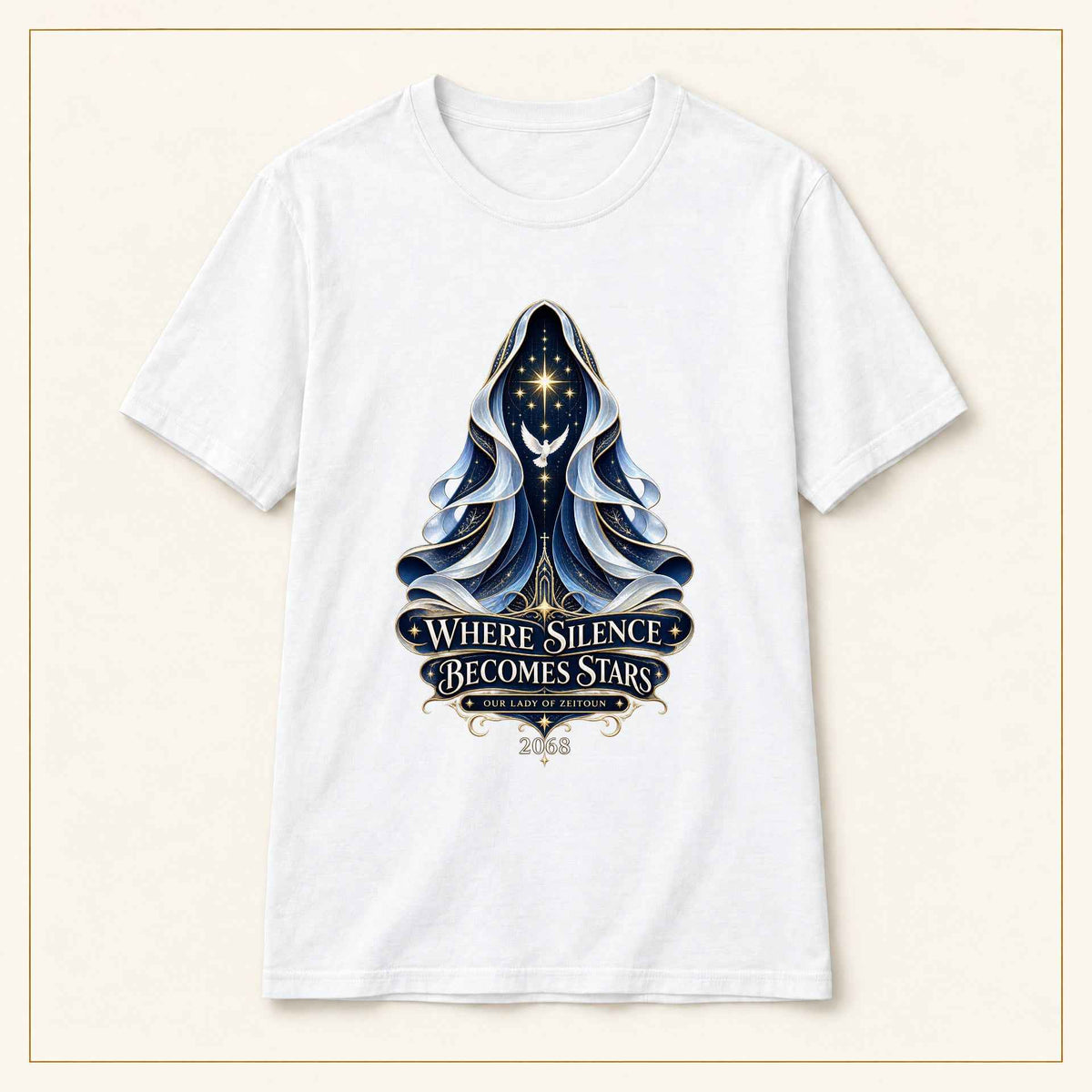 Where Silence Becomes Stars T-Shirt — Our Lady of Zeitoun