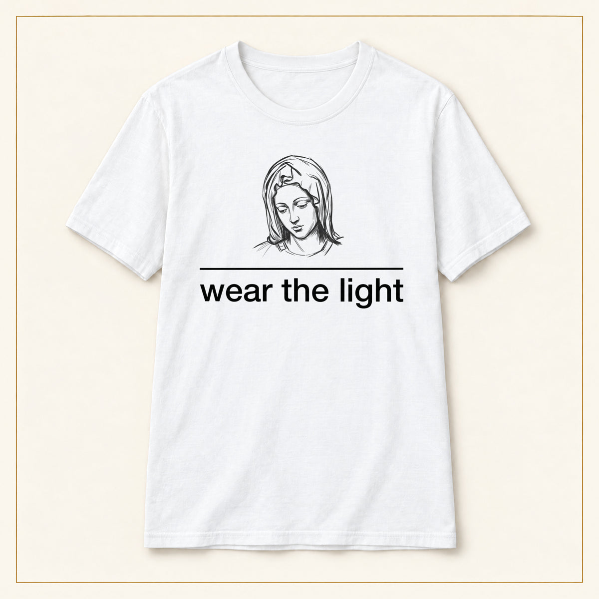 Minimal Inspirational T-Shirt — Wear the Light
