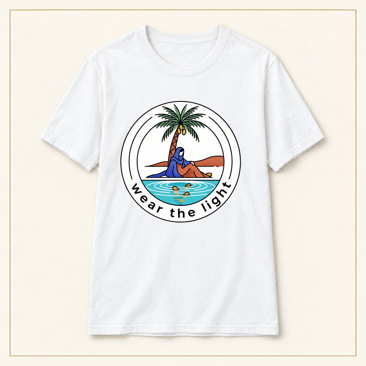 Surf Palm T-Shirt — Wear the Light