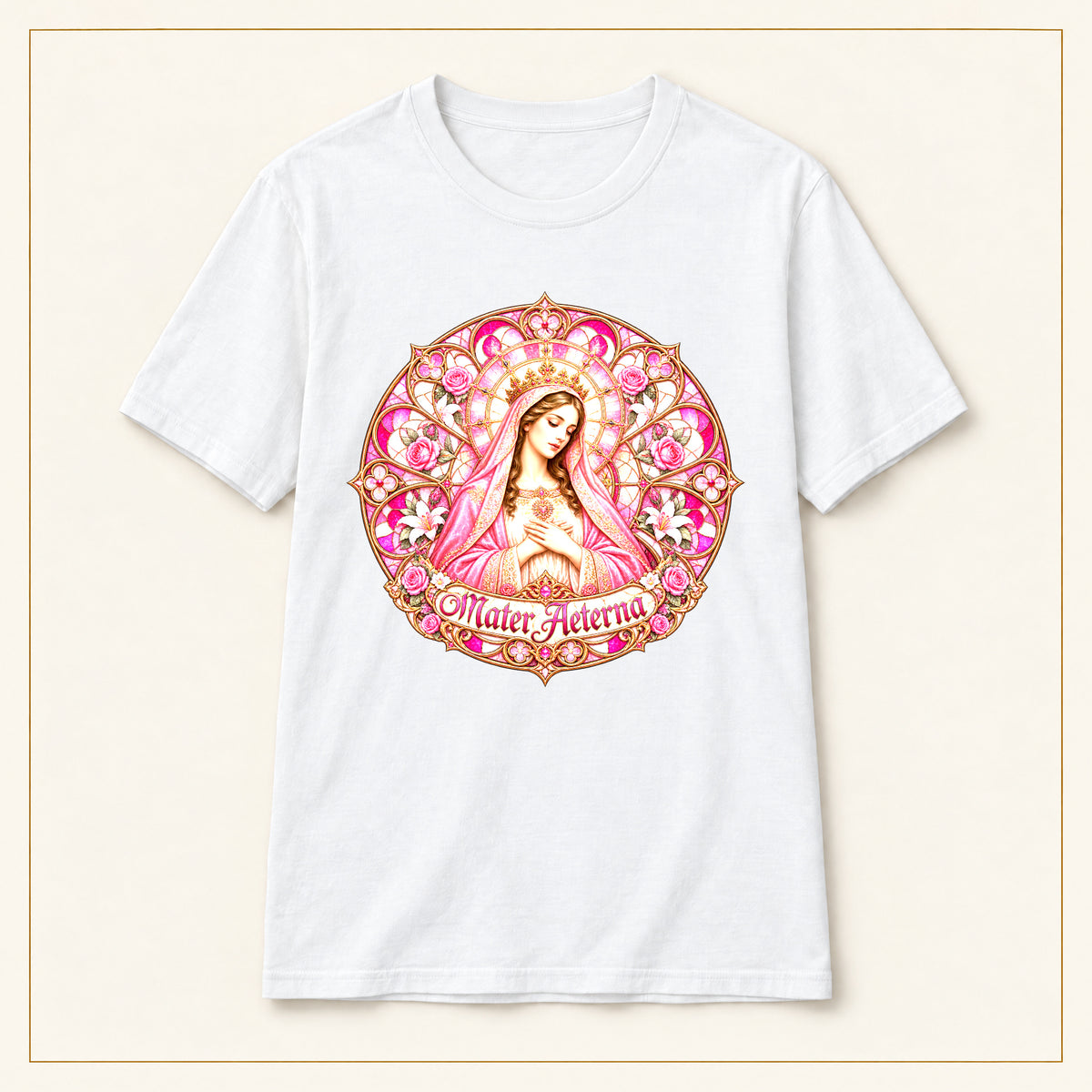 Mater Adorata T-Shirt — Rose & Gold