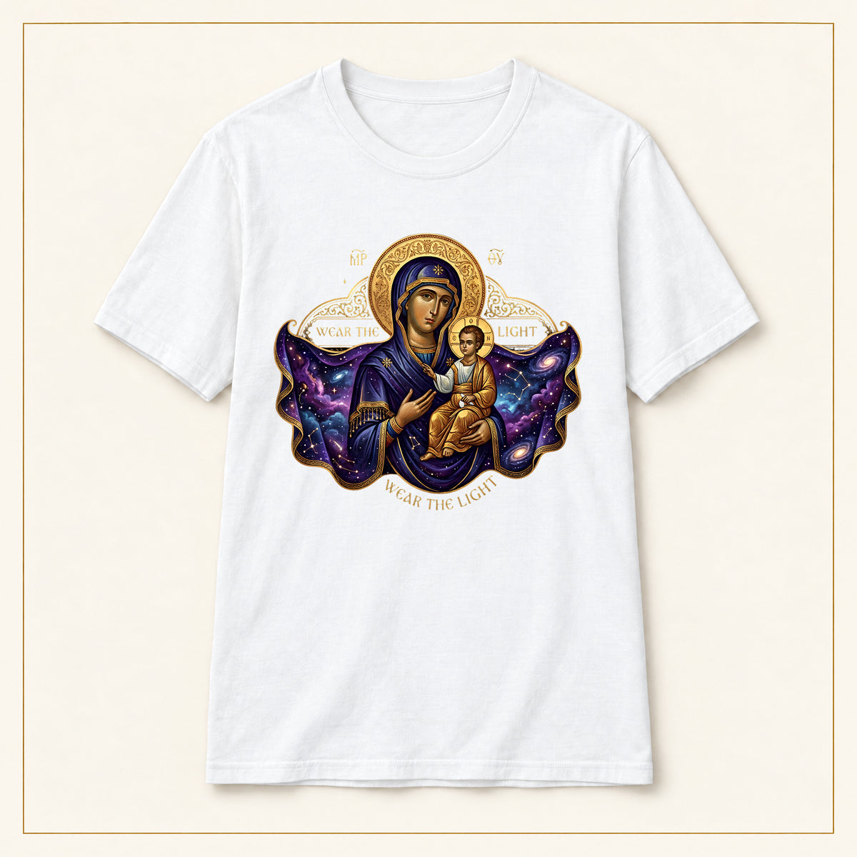 Virgin Mary & Child T-Shirt — Byzantine Icon