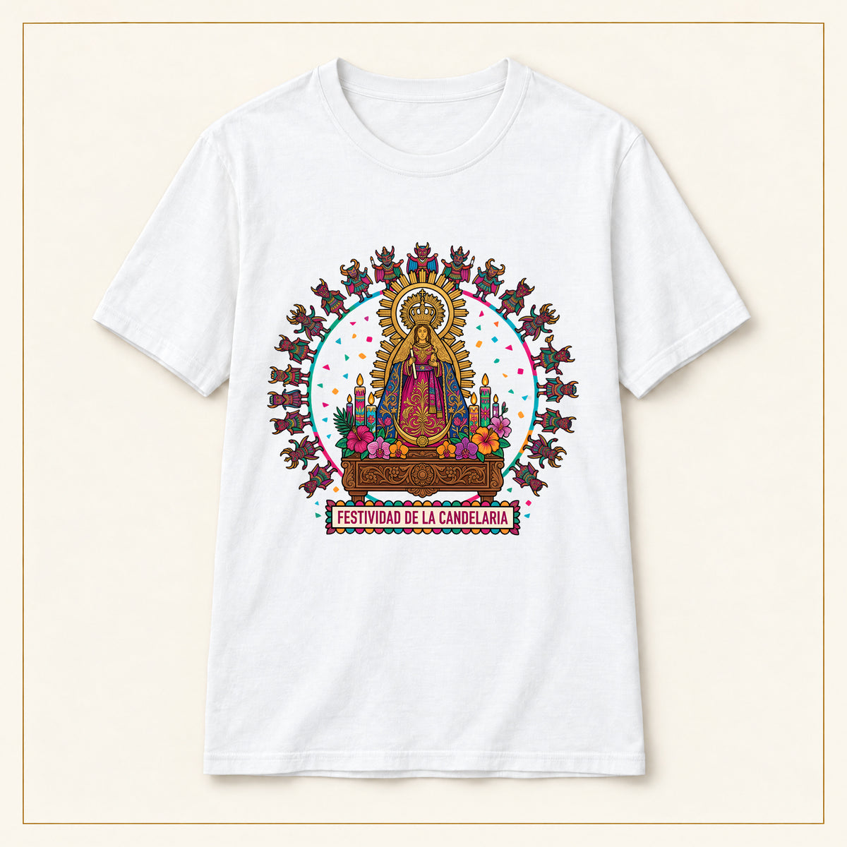 Virgen de la Candelaria T-Shirt — Devotional Portrait
