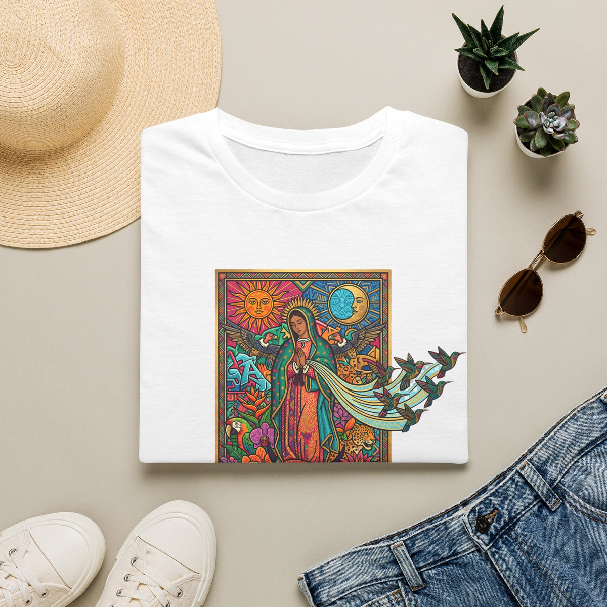 Our Lady of Guadalupe T-Shirt — Embrace Art and Spirit in Everyday Style - MATER AETERNA