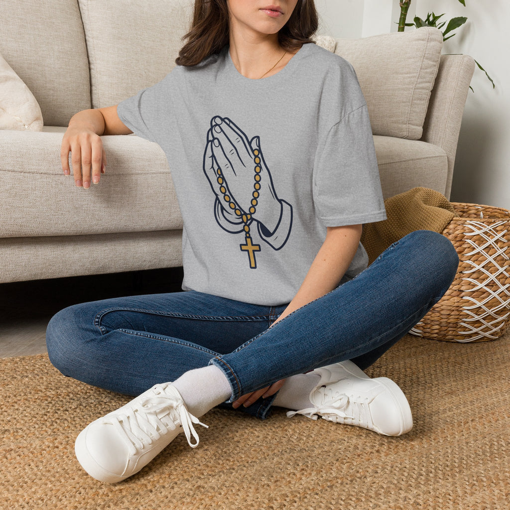 Prayer Hands T-Shirt — Embrace Peace and Reflection - MATER AETERNA