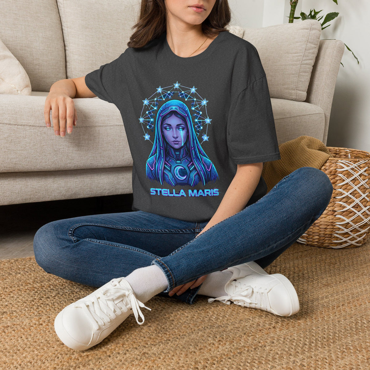 Stella Maris T-Shirt — Celestial Virgin Mary - MATER AETERNA