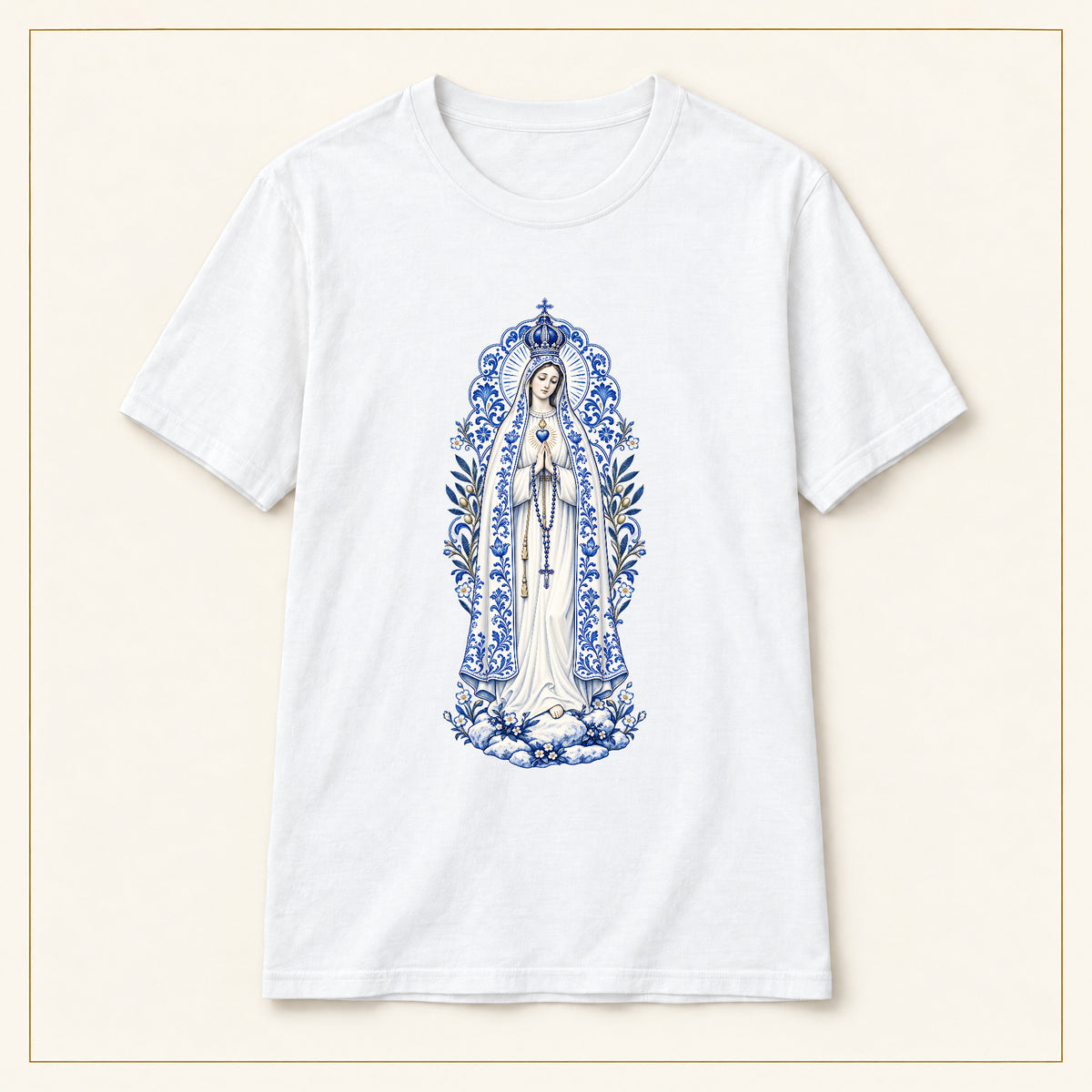 Our Lady of Fátima T-Shirt — Cova da Iria Azulejo
