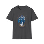 Vintage Blue Virgin Mary T-Shirt: Soft, Devotional Comfort for Everyday Wear - MATER AETERNA