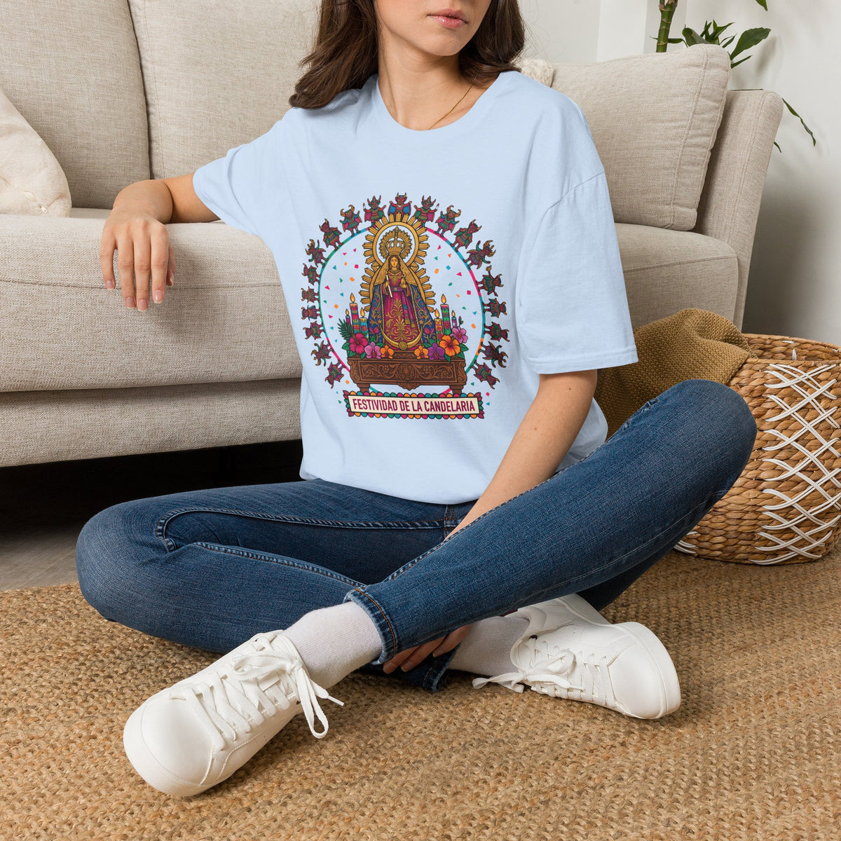 Virgen de la Candelaria T-Shirt — Devotional Portrait - MATER AETERNA