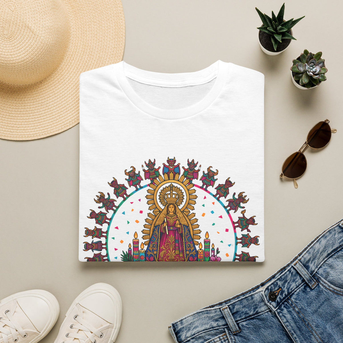 Virgen de la Candelaria T-Shirt — Devotional Portrait - MATER AETERNA