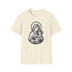 Virgin Mary & Child T-Shirt – Embrace Minimal Sacred Art - MATER AETERNA