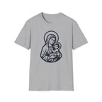 Virgin Mary & Child T-Shirt – Embrace Minimal Sacred Art - MATER AETERNA