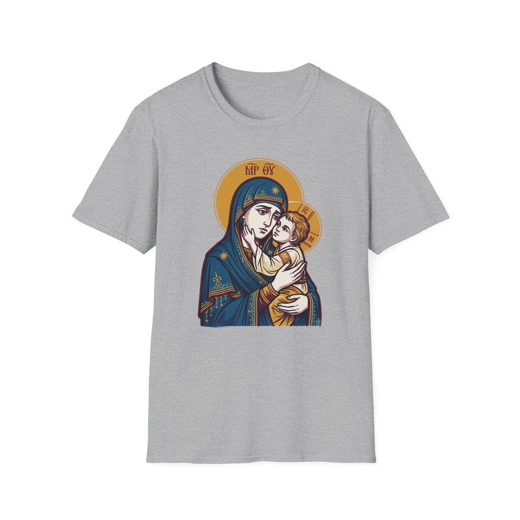 Virgin Mary & Child T-Shirt — Orthodox Icon - MATER AETERNA