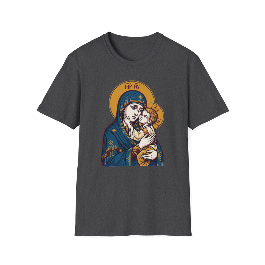 Virgin Mary & Child T-Shirt — Orthodox Icon - MATER AETERNA