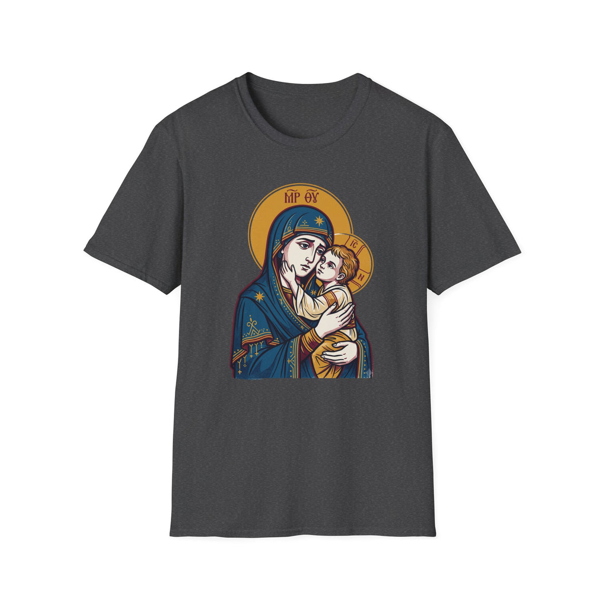 Virgin Mary & Child T-Shirt — Orthodox Icon - MATER AETERNA