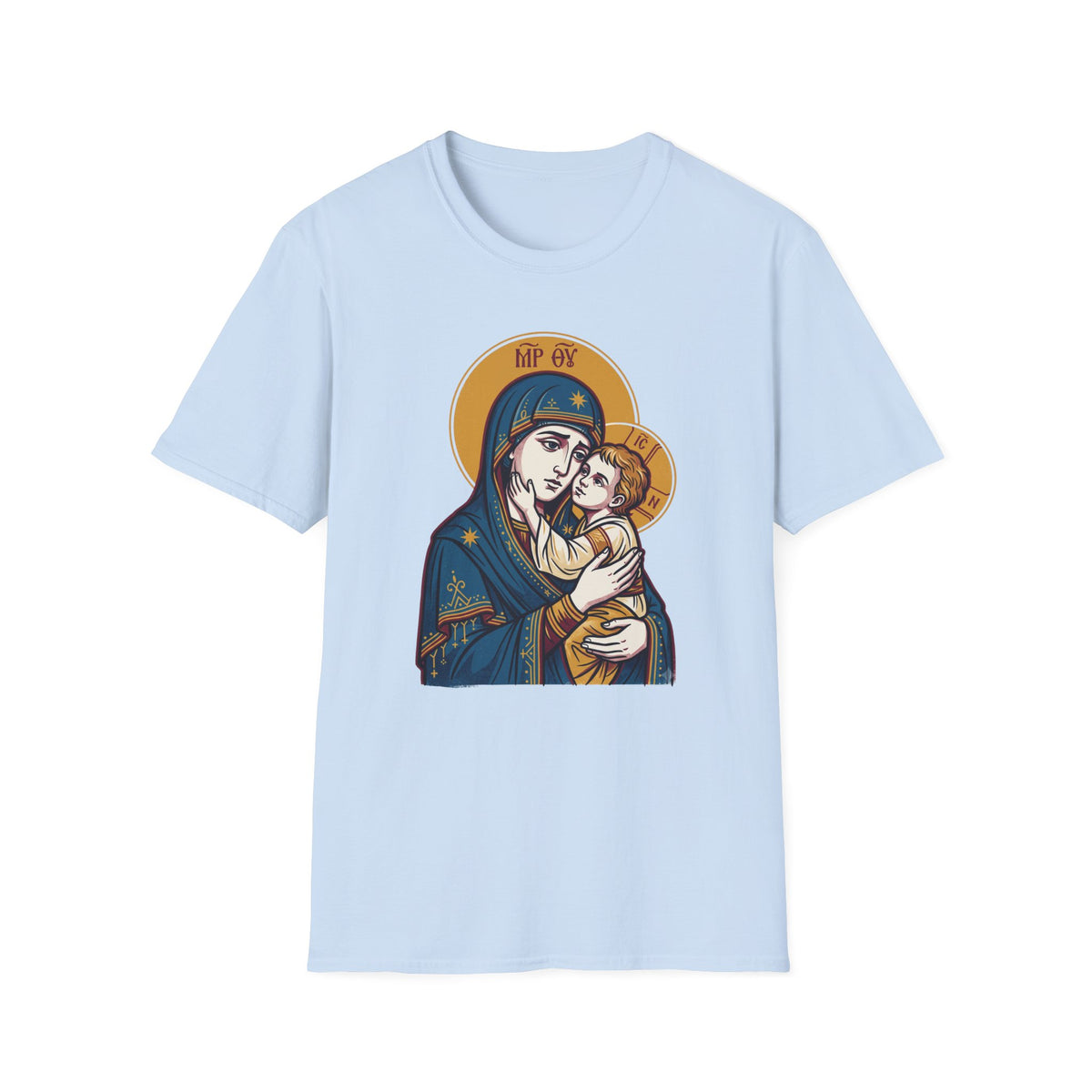 Virgin Mary & Child T-Shirt — Orthodox Icon - MATER AETERNA